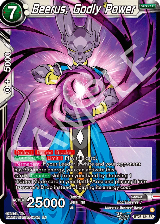 BEERUS, GODLY POWER