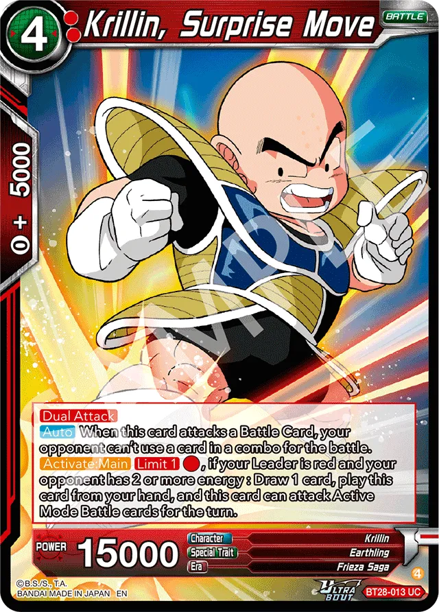 KRILLIN, SURPRISE MOVE