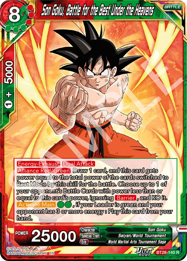 SON GOKU, BATTLE FOR THE BEST UNDER THE HEAVENS