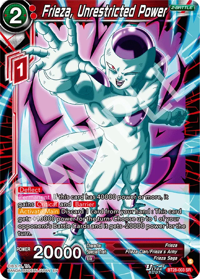 FRIEZA, UNRESTRICTED POWER