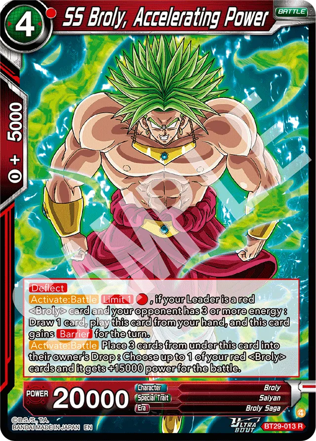 SS BROLY, ACCELERATING POWER