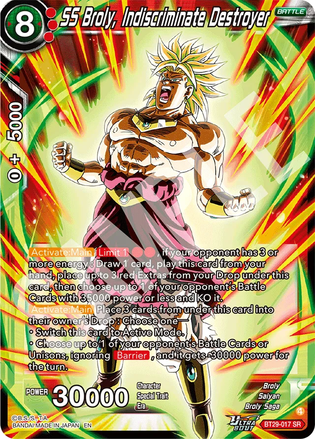 SS BROLY, INDISCRIMINATE DESTROYER