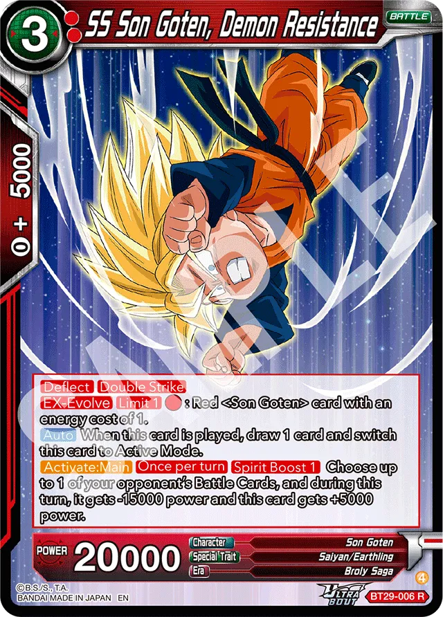 SS SON GOTEN, DEMON RESISTANCE