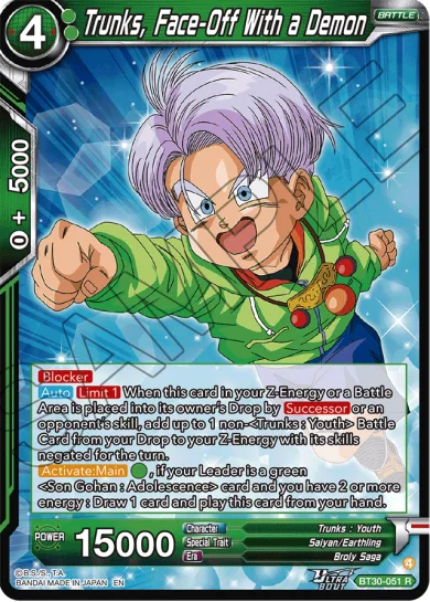 TRUNKS, FACE-OFF WITH A DEMON