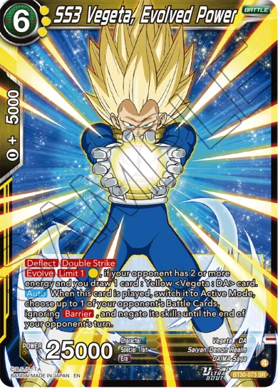 SS3 VEGETA, EVOLVED POWER