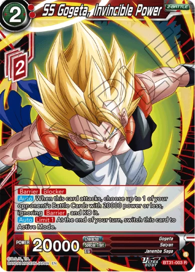 SS GOGETA, INVINCIBLE POWER