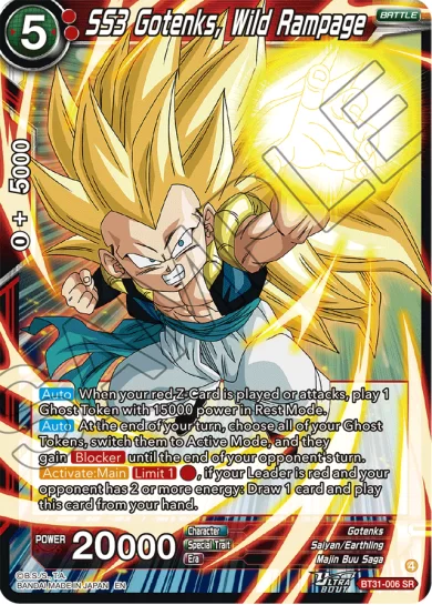 SS3 GOTENKS, WILD RAMPAGE