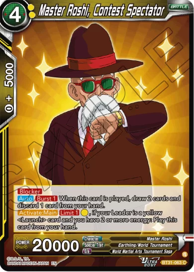 MASTER ROSHI, CONTEST SPECTATOR