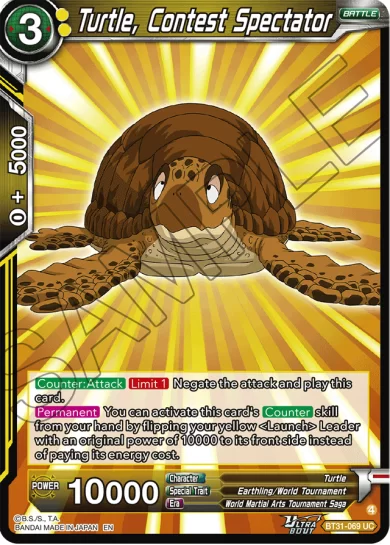 TURTLE, CONTEST SPECTATOR