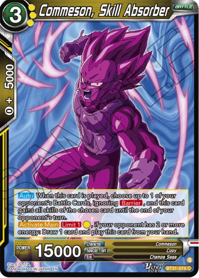 COMMESON, SKILL ABSORBER