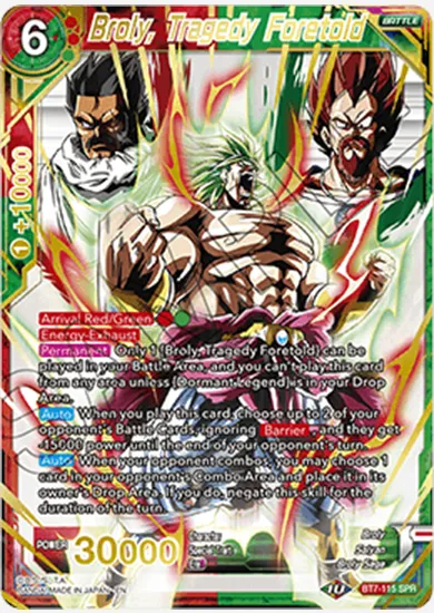 BROLY, TRAGEDY FORETOLD