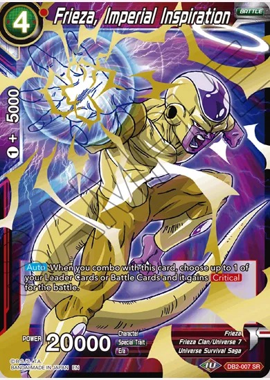 FRIEZA, IMPERIAL INSPIRATION