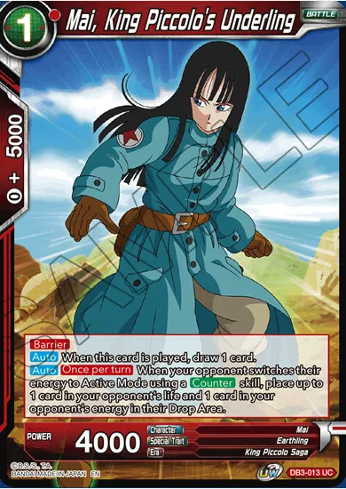 MAI, KING PICCOLO'S UNDERLING