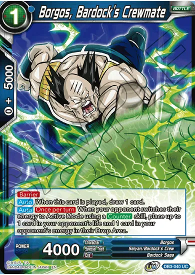 BORGOS, BARDOCK'S CREWMATE