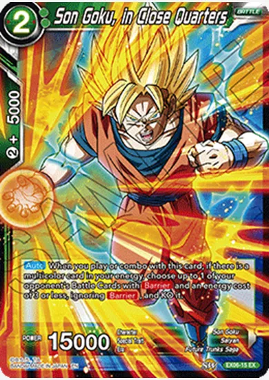 SON GOKU, IN CLOSE QUARTERS