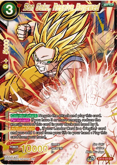 SON GOKU, RESOLVE RENEWED
