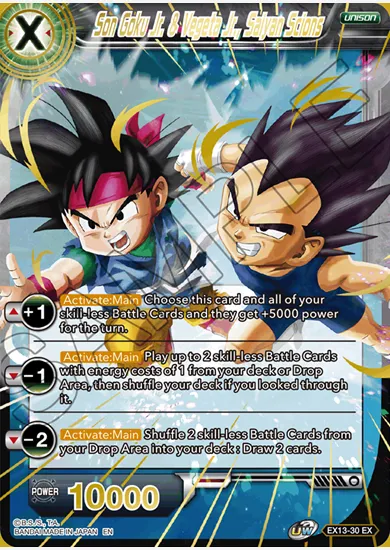 SON GOKU JR. & VEGETA JR., SAIYAN SCIONS