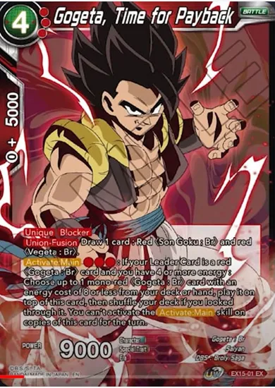 GOGETA, TIME FOR PAYBACK