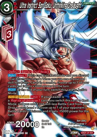 ULTRA INSTINCT SON GOKU, UNTHINKING ONSLAUGHT