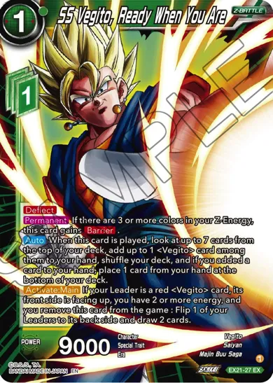SS VEGITO, READY WHEN YOU ARE