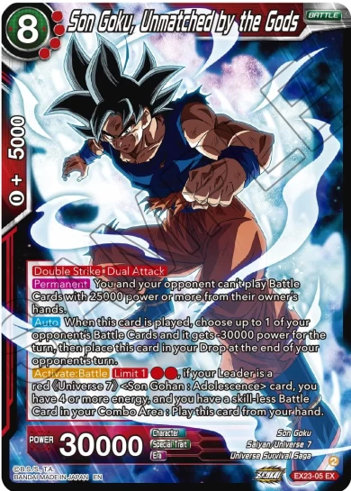 SON GOKU, UNMATCHED BY THE GODS