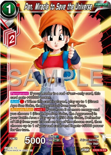 PAN, MIRACLE TO SAVE THE UNIVERSE