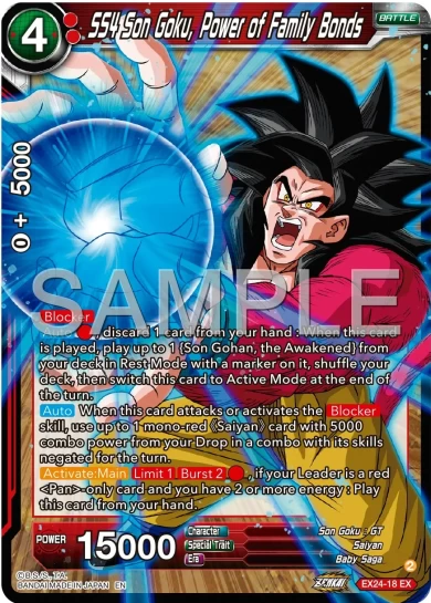 SS4 SON GOKU, POWER OF FAMILY BONDS