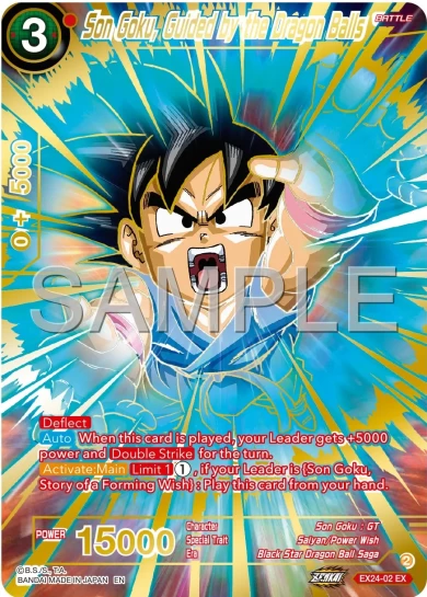 SON GOKU, GUIDED BY THE DRAGON BALLS