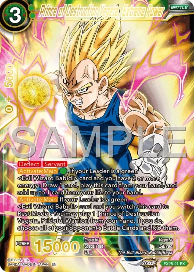 PRINCE OF DESTRUCTION VEGETA, EXTREME POWER