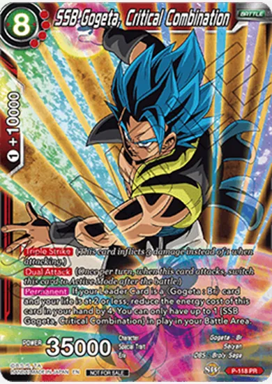 SSB GOGETA, CRITICAL COMBINATION