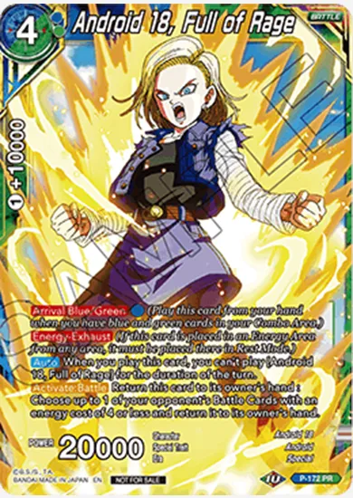ANDROID 18, FULL OF RAGE