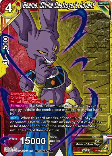 BEERUS, DIVINE DESTROYER'S ADVENT