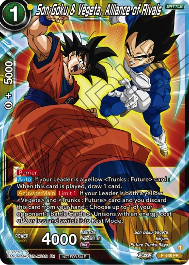 SON GOKU & VEGETA, ALLIANCE OF RIVALS