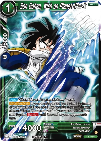 SON GOHAN, WISH ON PLANET NAMEK