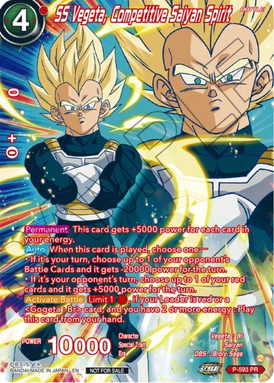 SS VEGETA, COMPETITIVE SAIYAN SPIRIT