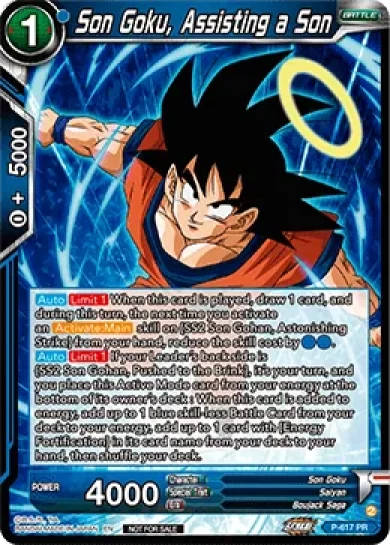 SON GOKU, ASSISTING A SON