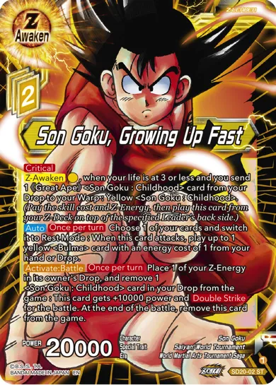 SON GOKU, GROWING UP FAST