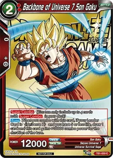 BACKBONE OF UNIVERSE 7 SON GOKU