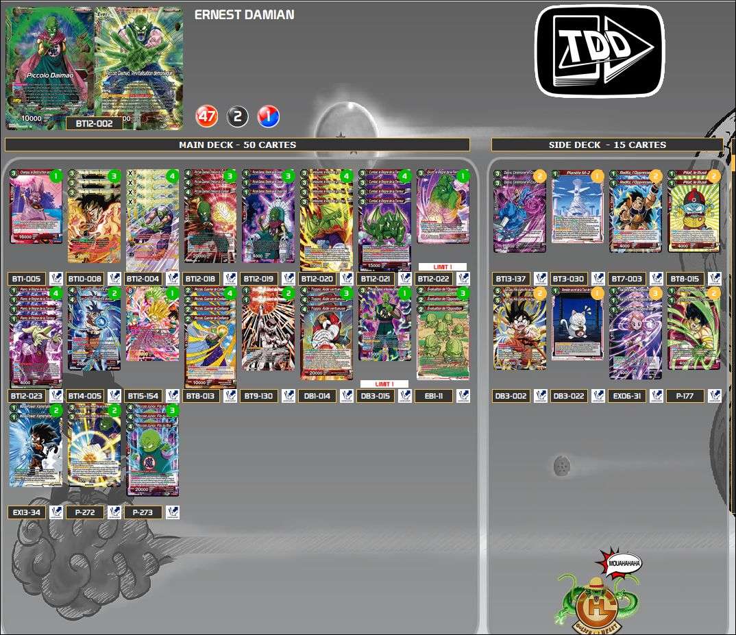 Decklist image · Ernest Damian