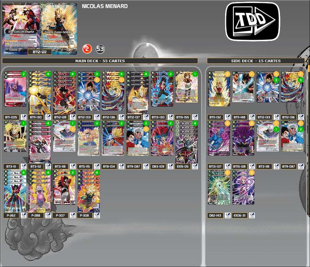 Decklist de Nicolas Menard