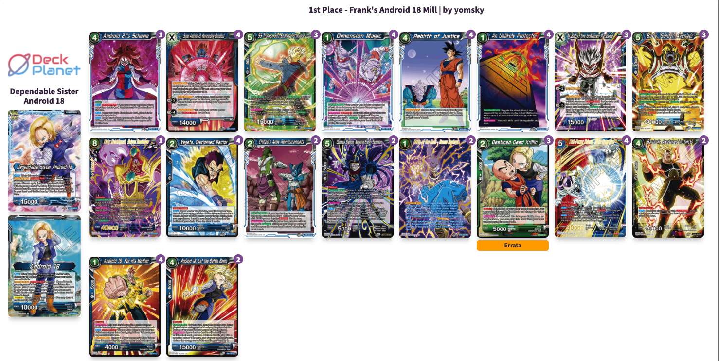 Decklist image · Frank Newcomb