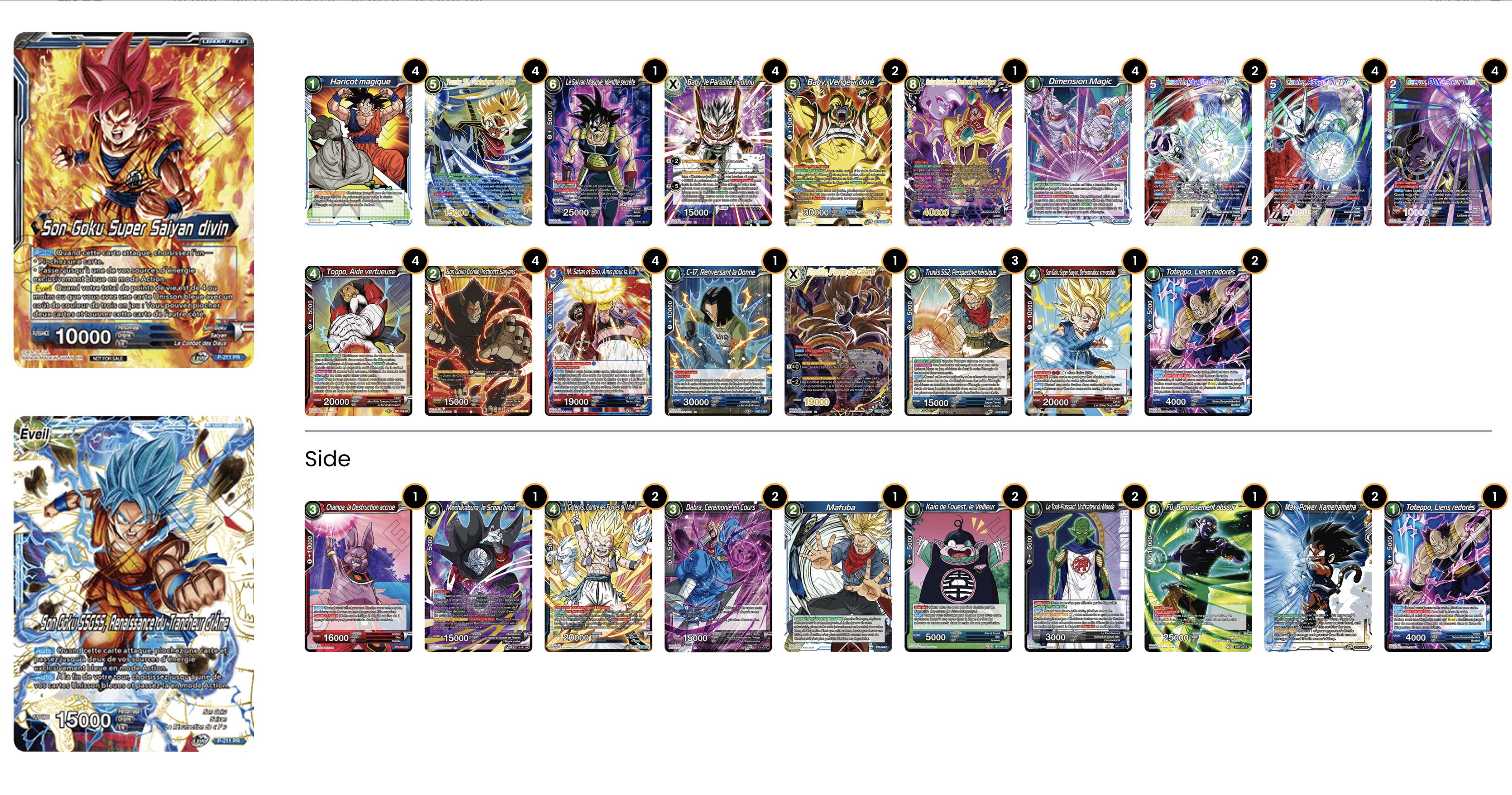 Decklist de Arthur Blavier