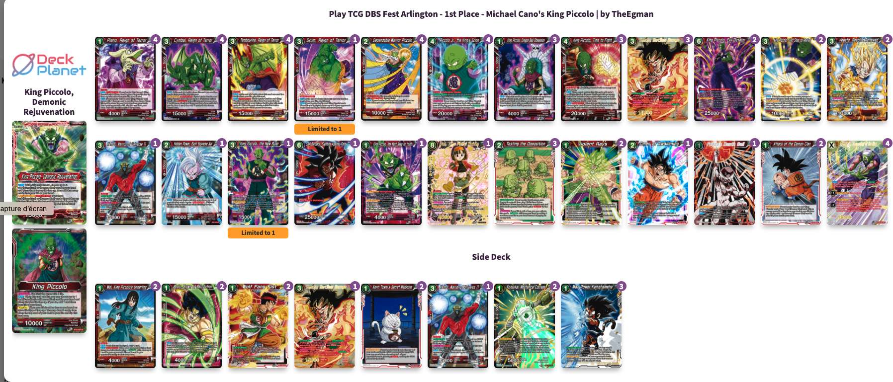 Decklist image · Michael Cano