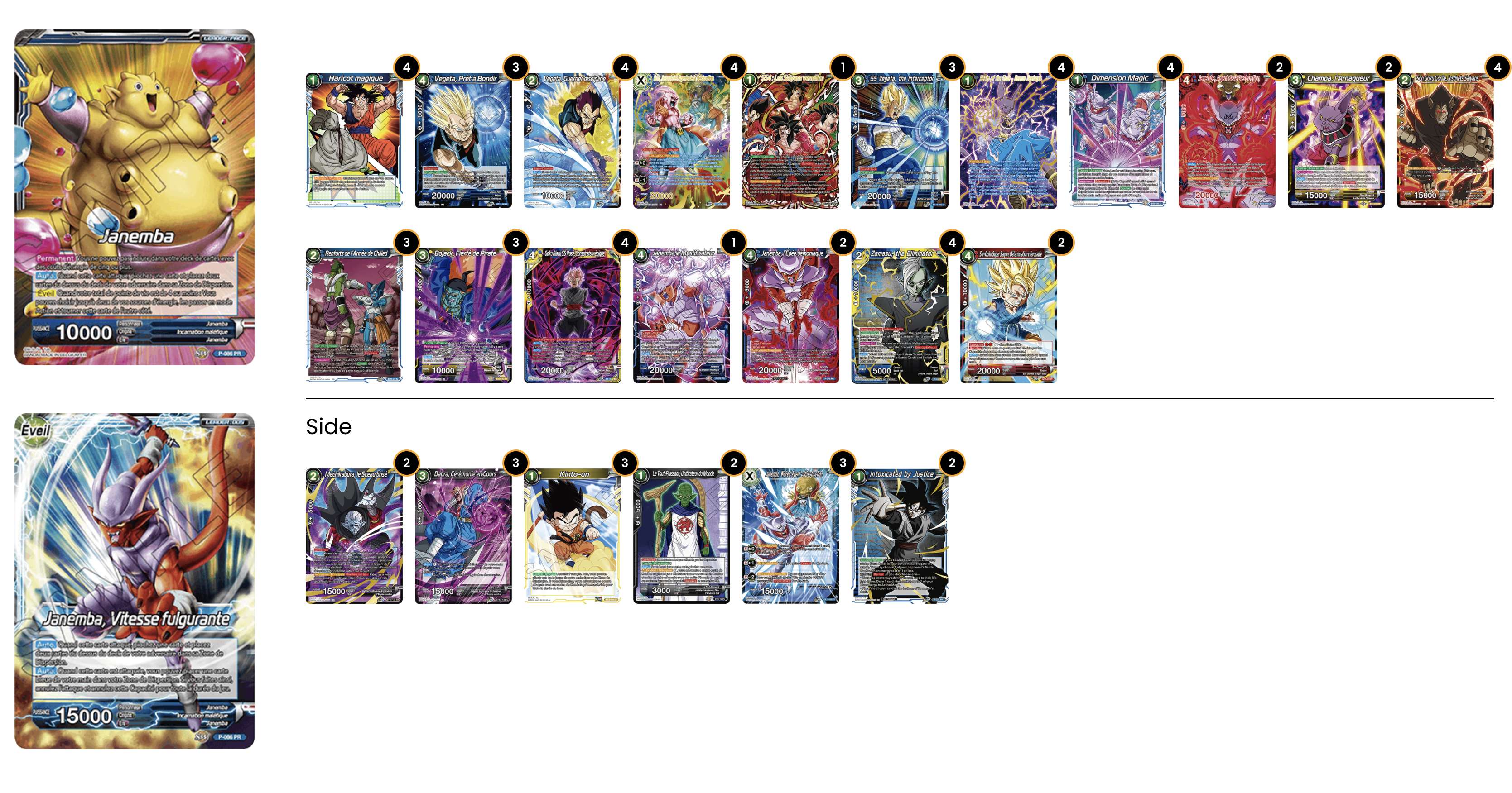 Decklist de John m0narch