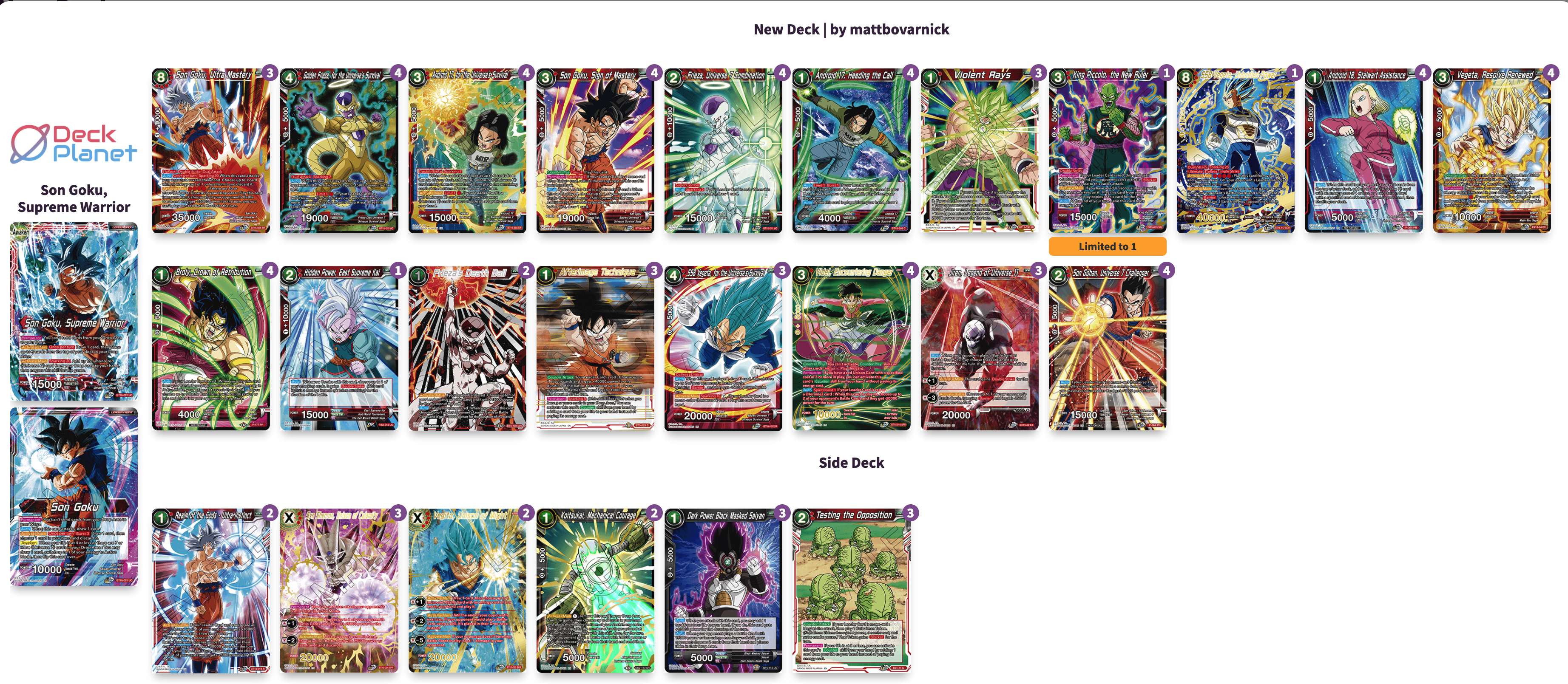 Decklist de Matthew Bovarnick