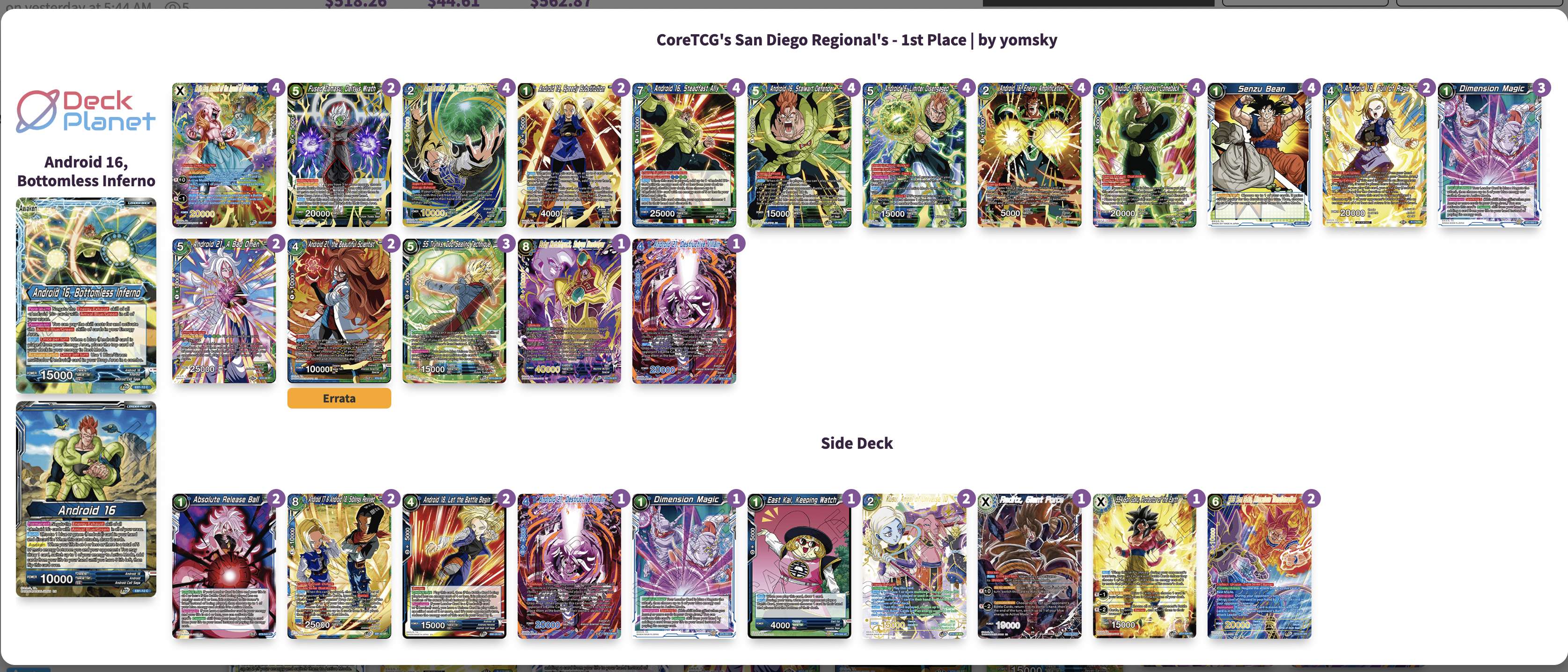 Decklist image · Jared Lopez