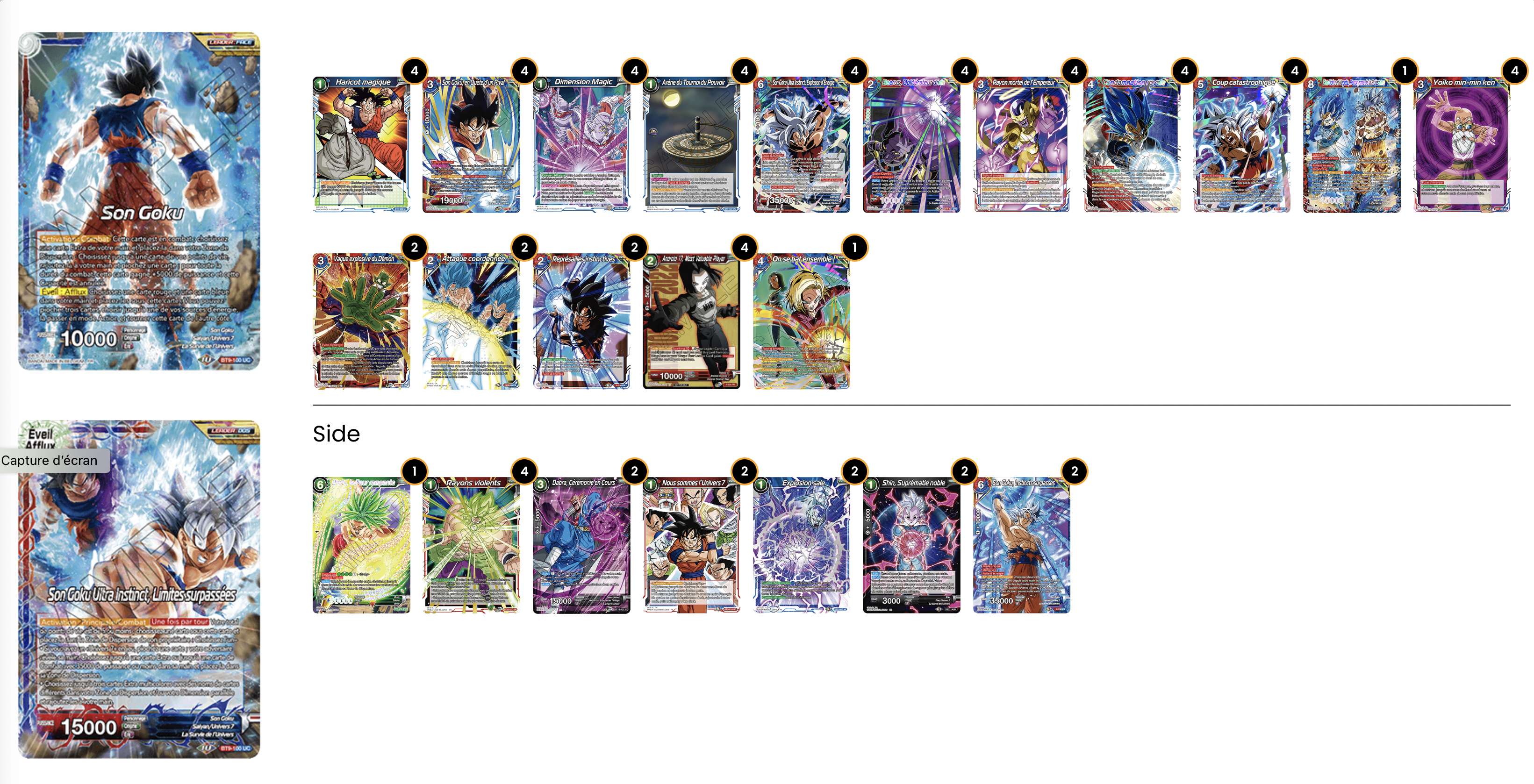 Decklist de David Sublett