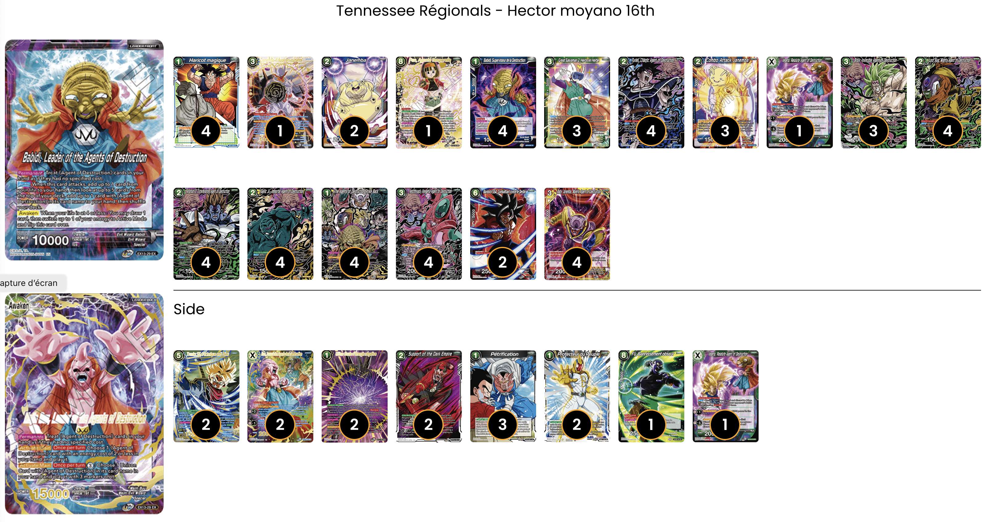 Decklist de Hector Moyano