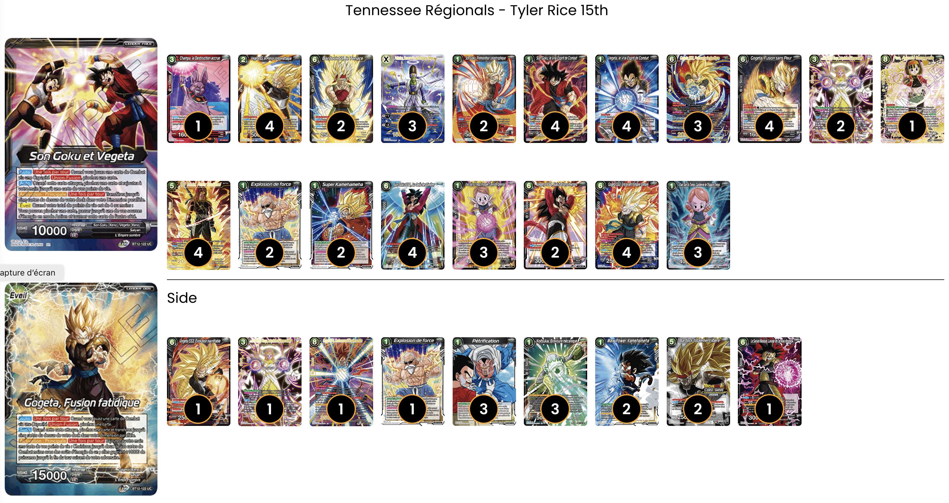 Decklist de Tyler Rice