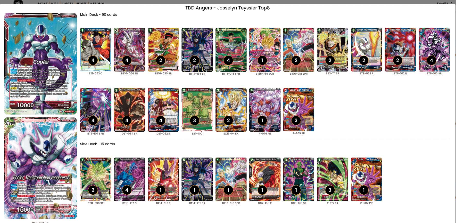 Decklist image · Josselyn Teyssier